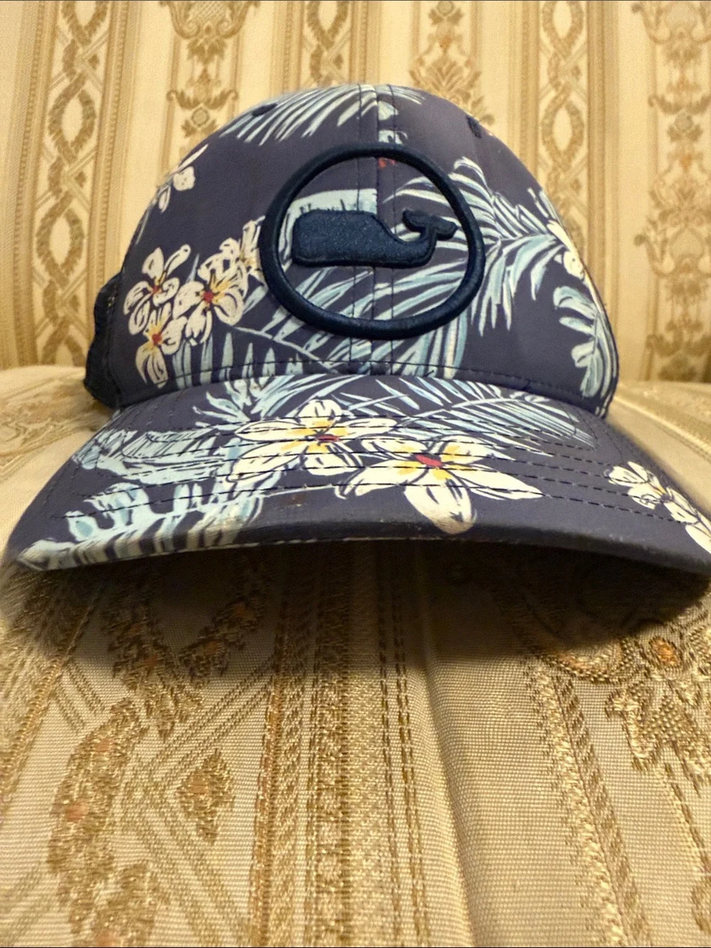 Vineyard vines Navy Floral Mesh Trucker Hat